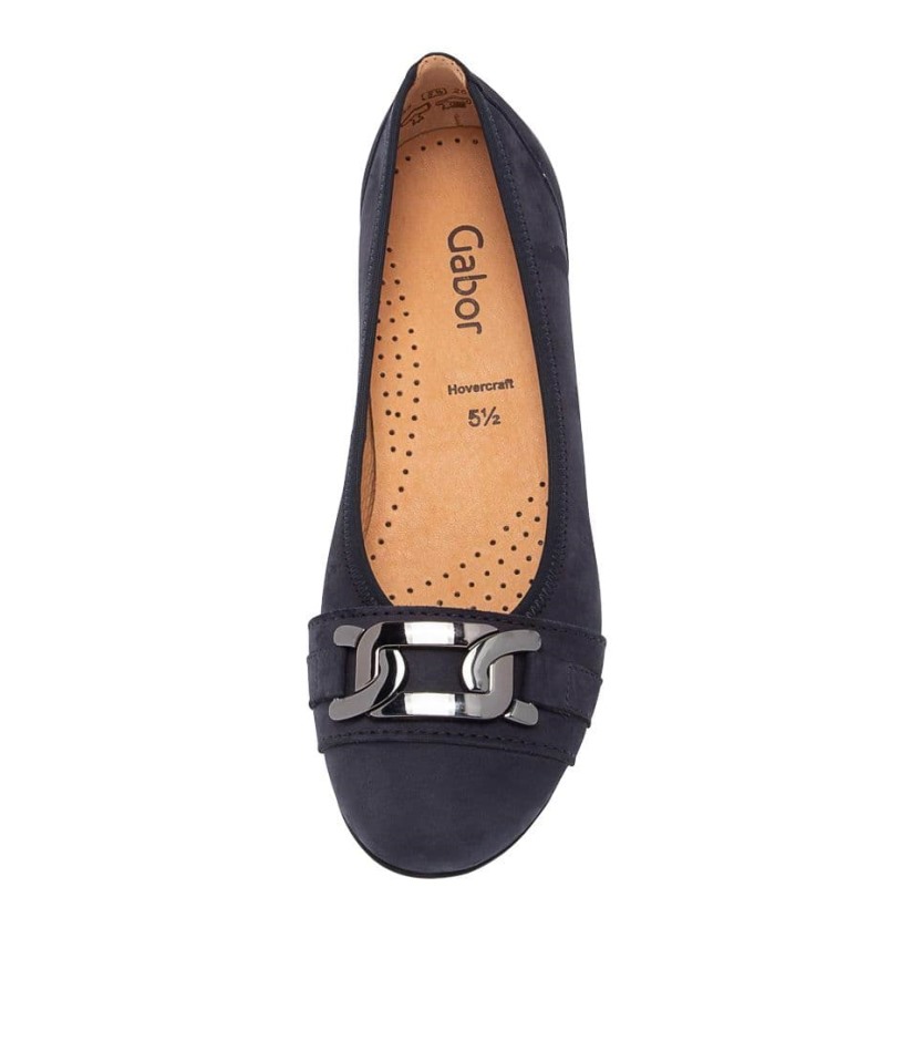 Gabour | Exclusive Mehr Ballerines En Daim Bleu Nuit